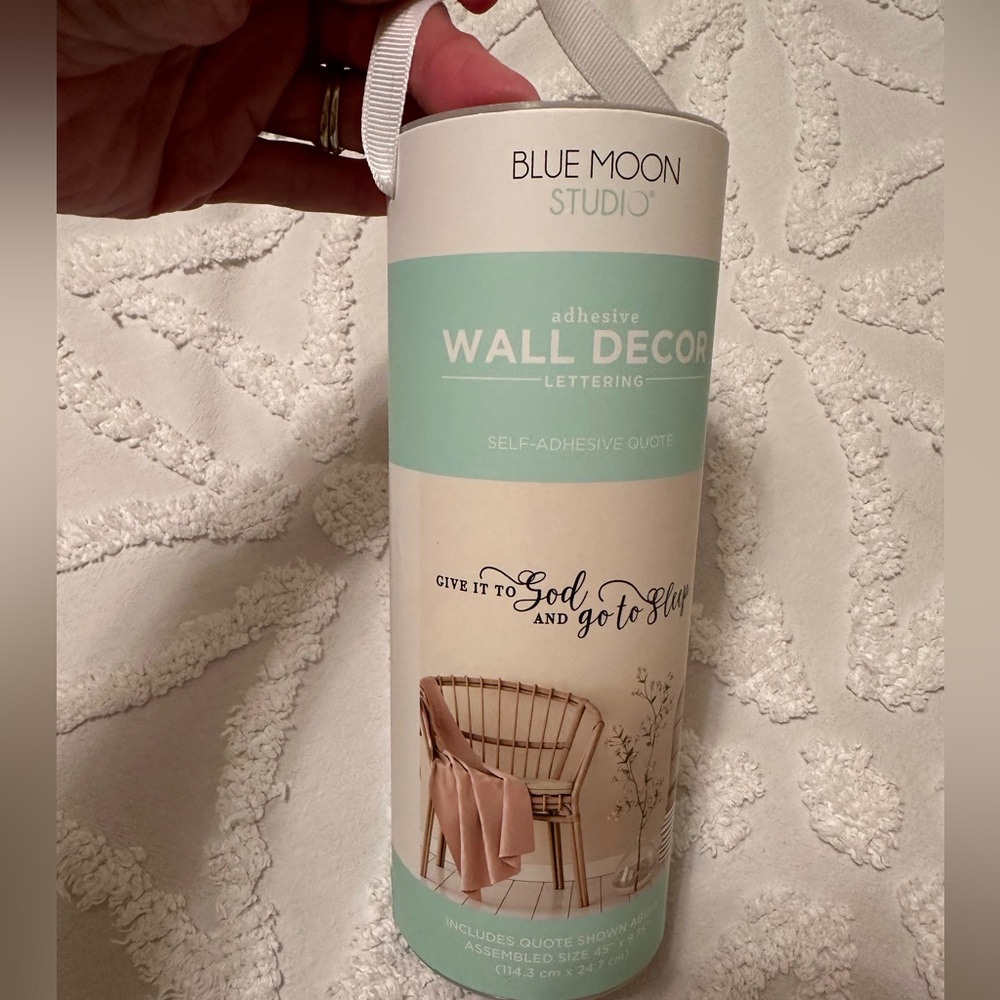 Blue moon studio vinyl lettering, wall decor! New, never opened!